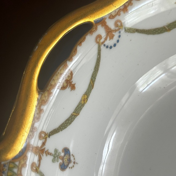 Vtg Albany by Noritake (Nippon) Round Serving Bowl with 5 Berry/Dessert … - Picture 3 of 7